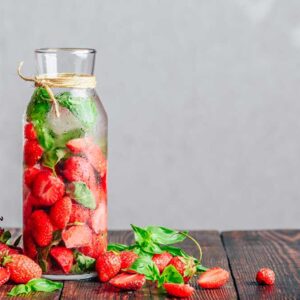 Infused Water (Strawberry & Basil)